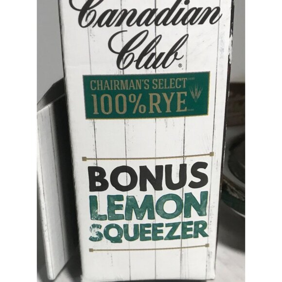 Canadian Club Rye Whiskey Branded Lemon Squeezer Whisky Sour Recipe - Picture 4 of 6